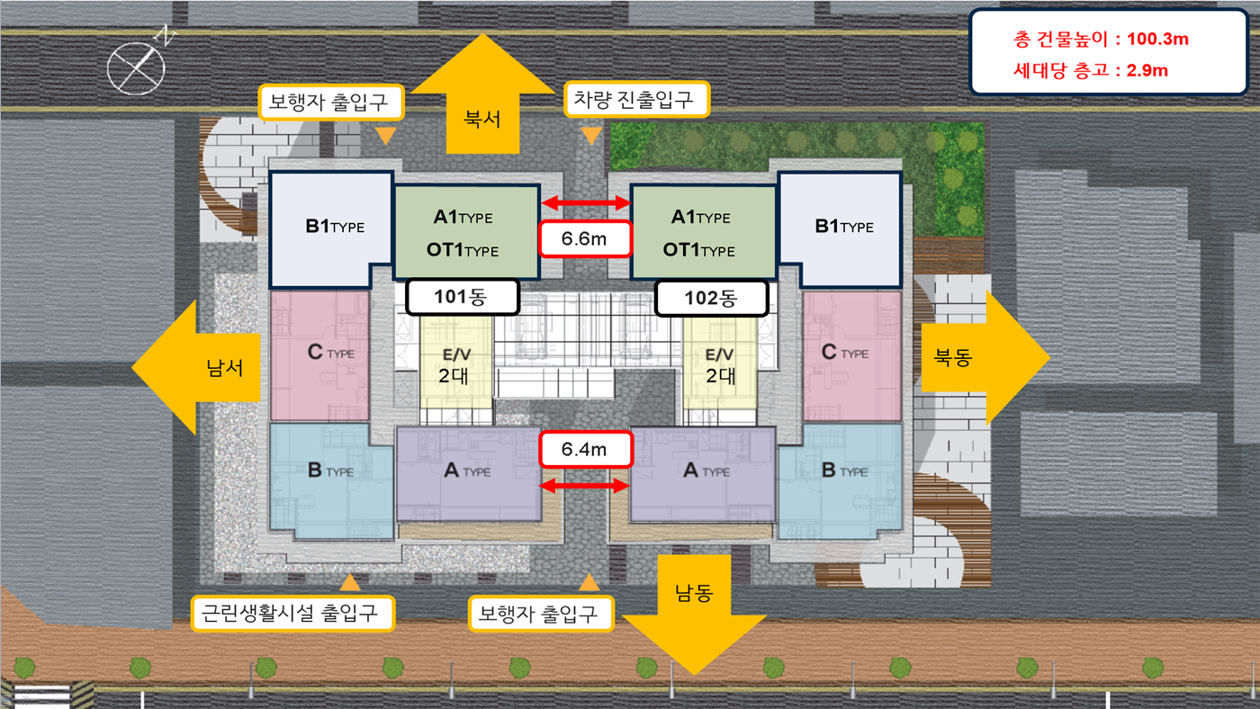 범일역 신화하니엘 팔라시오 단지배치도